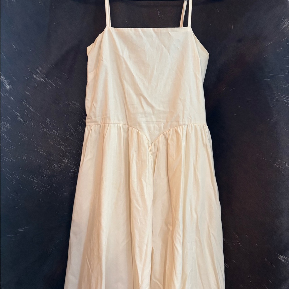 Japna Cream Midi Dress